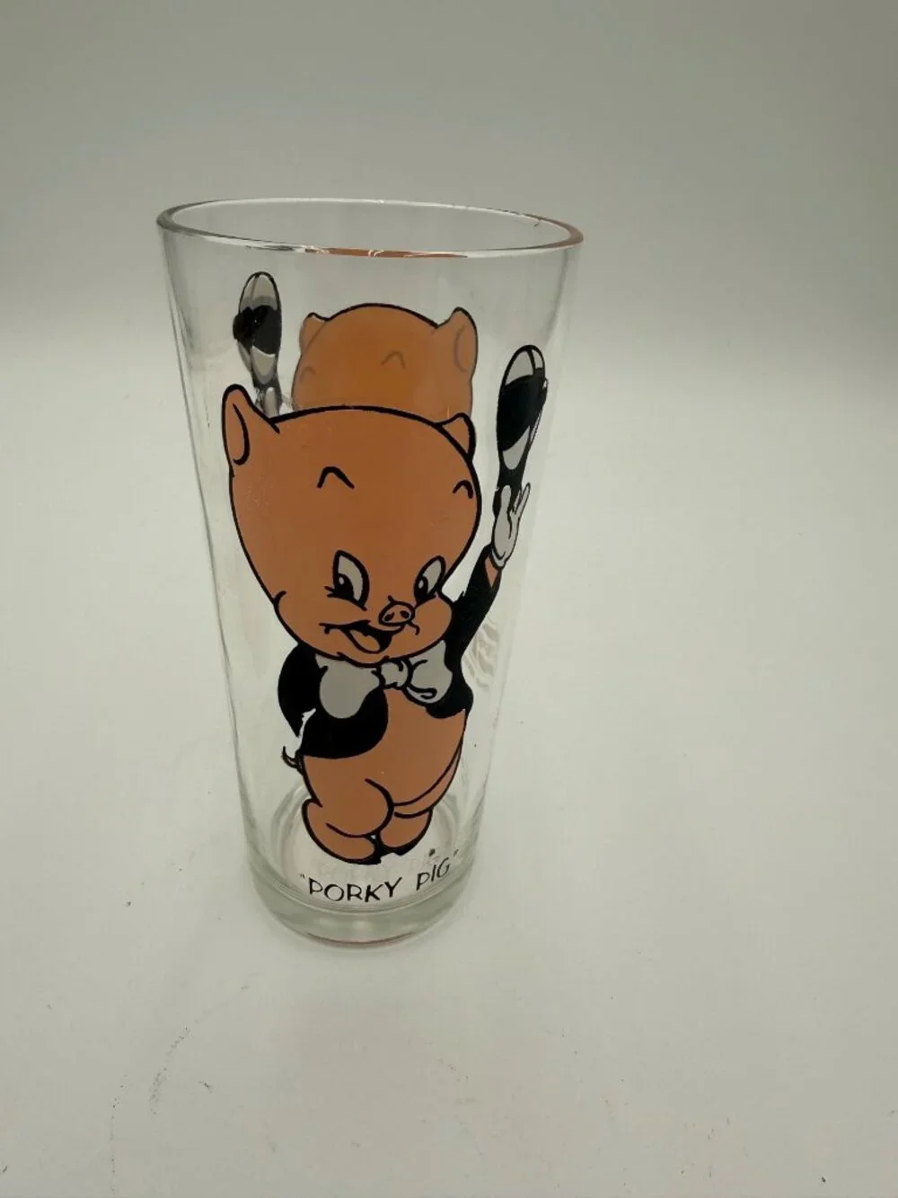 Vintage 1973 Pepsi Collector Series Porky Pig Glass Warner Bros Design
